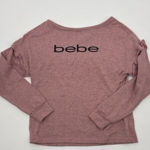 Bebe Mauve Long Sleeve Top